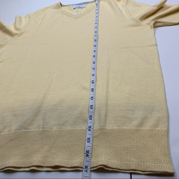 Old Navy Yellow V-Neck Lightweight Long Sleeve Sweater - Picture 10 of 15